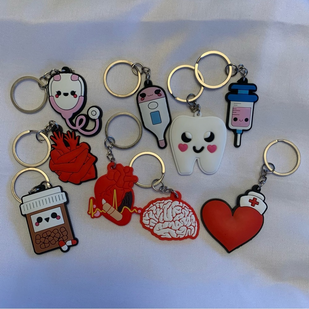 9 keychains medical related